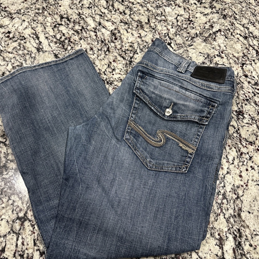 Silver Jeans Men's Size 40x30 Zac Jeans Flap Rear‎ Pockets